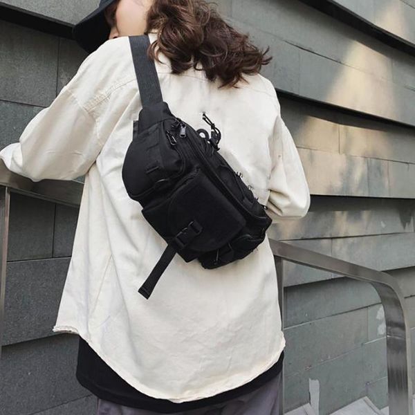 

waist bag tooling trend fanny pack banana bags multifunction men crossbody waist pack streetwear hip hop chest bag