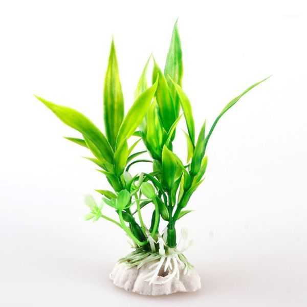 

fish tank non toxic centerpiece indoor aquarium decoration home decor simulation plastic fake evergreen artificial grass diy1