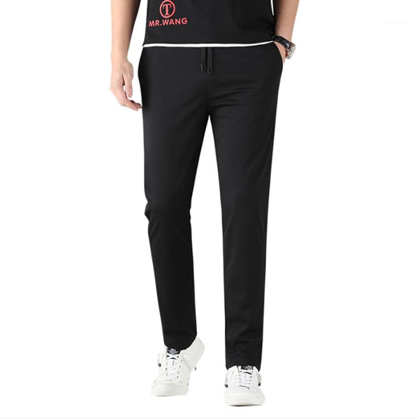 

2020 spring and summer men's fashion casual korean trousers clothing pants pantalon work broeken mannen spodnie robocze meskie1, Black
