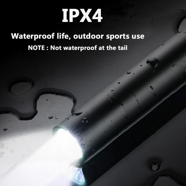 

led head flashlight лампа xm l t6 высококачественный факел, построенный в 18650 аккумуляторная батарея 2 в 1 power bank 2000lm 10w bike jllw