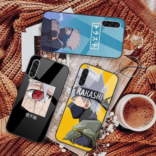 

bgrfthe toughened glass of animated naruto kakashi mobile phone case is samsung s6 s7 edge s8 s9 s10 e plus note8 9 10 proswza