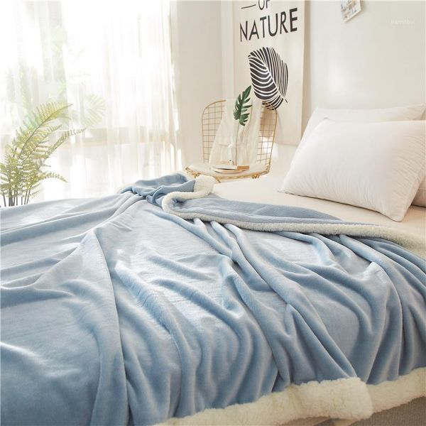 

good quality winter wool blanket ferret cashmere blanket warm blankets fleece super warm soft throw on sofa bed cover square1