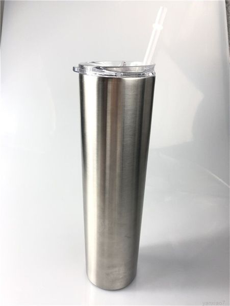 

35oz skinny tumbler stainless steel vacuum insulated straight cup beer coffee mug glasses with lids and straws a05