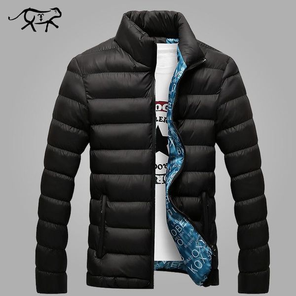 

2020 winter jacket men new brand men's jackets and coats casual fashion wearing warm cotton coat anorak jaqueta masculina hombre, Black