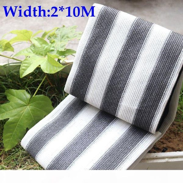 

2x10meters high qualiy sun shade sails grey-white garden sails balcony courtyard patio flower plants protection shading nets