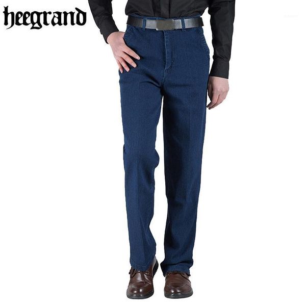 

hee grand 2017 casual mens winter stretch thicken jeans warm denim jean fashion pants size mkn8751, Blue