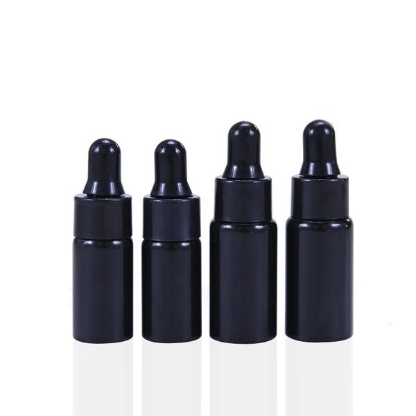 

3ml 5ml mini glass essential oil perfume bottles liquid reagent pipette eye dropper aromatherapy bottles black/white