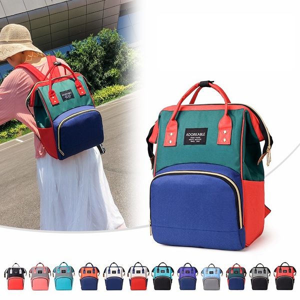 

new baby diaper bag mommy stroller bags large capacity waterproof nappy bag kits mummy maternity travel backpack nursing handbag y200107