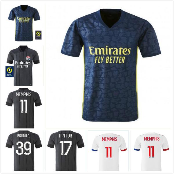 

20-21 maillot de oep olympique lyonnais lyon soccer jersey 2020-21 maillot de lyon футбольная футболка traore memphis ol lyon jersey рубашки, Black;yellow