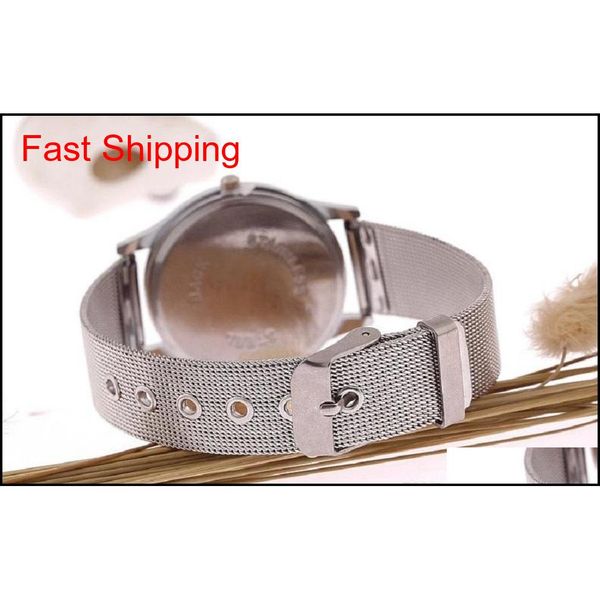 

new women men couple silver watch stainless steel band watch man a qylgmv bdefashion