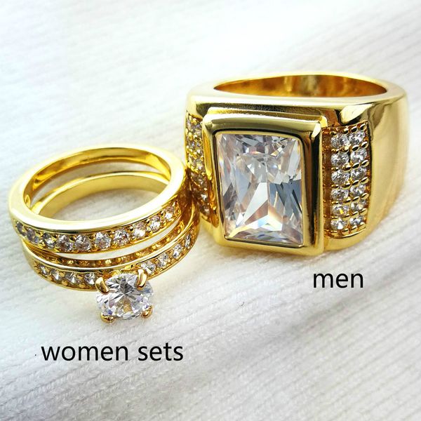 

claw setting zircon men women ring wedding couple domineering men size 8 to 15, women size 5 to 10 r199,280, Silver