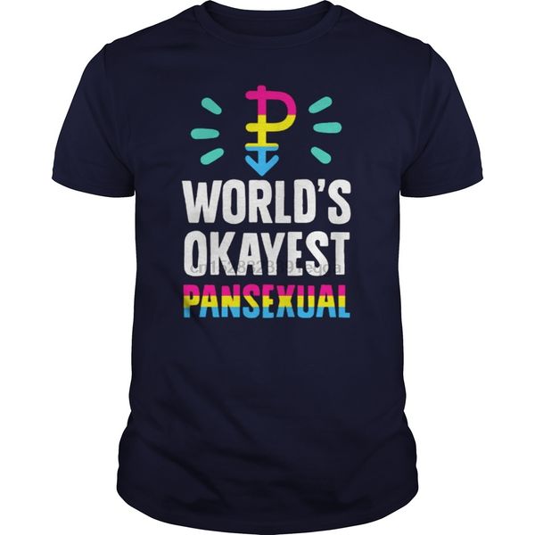 

men short sleeve tshirt world's okayest pansexual t-shirt t-shirt cool women t-shirt sport hooded sweatshirt hoodie
