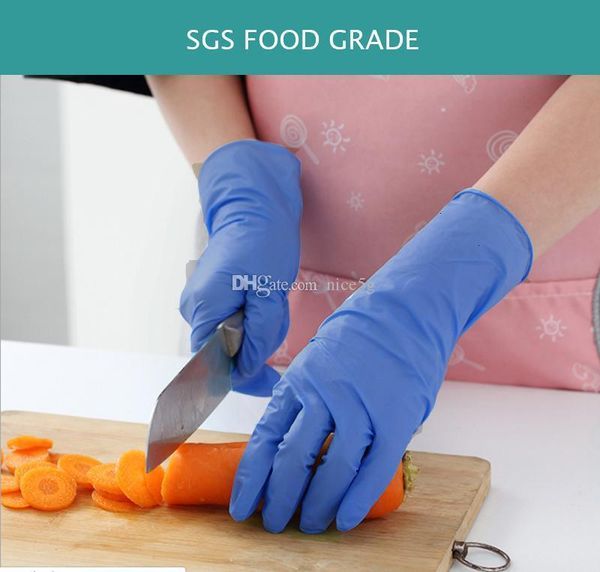 

powder nitrile gloves safeguard grade disposable food gloves latex pvc transparent cleaning health gloves kitchen work dhl