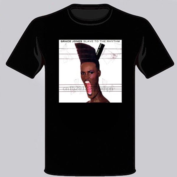 

new grace jones slave to the rhythm singer menblack t-shirt size s-3xl 100% cotton brand new t shirts sport hooded sweatshirt hoodie