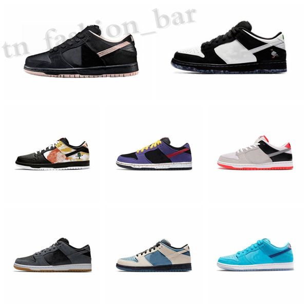 

2020 new authentic grateful bears chunky dunky men women trainers chicago valentine skate chaussures te06, Black;brown