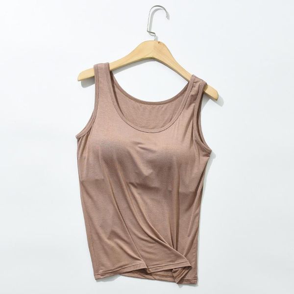 

summer ladies khaki camisoles modal underwear slim thin sleeveless girls cami crop tank women tees plus size xxl1, White