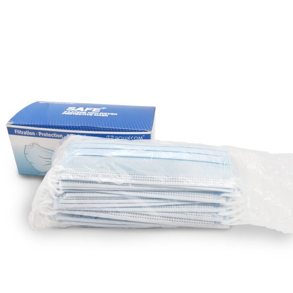

fabric non-woven powecom 3-ply disposable wholesale face mask suitable for adults