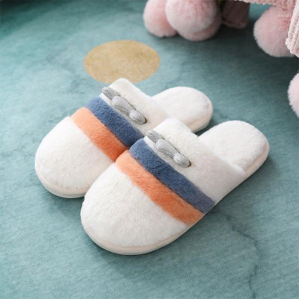 

women warm home slipper flats 2020 winter women's comfortable plush woman fur lovers slides cute female shoes dropshipping1, Black