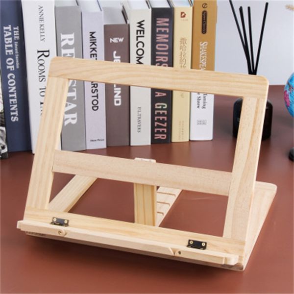 

wood book stand holder adjustable portable wooden bookstands laptablet study cook recipe books stands desk drawer organizers 41 k2