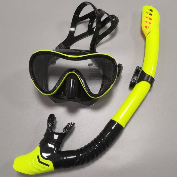 

professional scuba diving mask and snorkels anti-fog goggles glasses diving swimming easy breath tube set