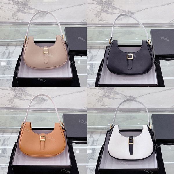 

2022 fashion hobo bags shoulder bag le fermoir womens adjustable strap designers handbags half moon saddle bags u5gn#
