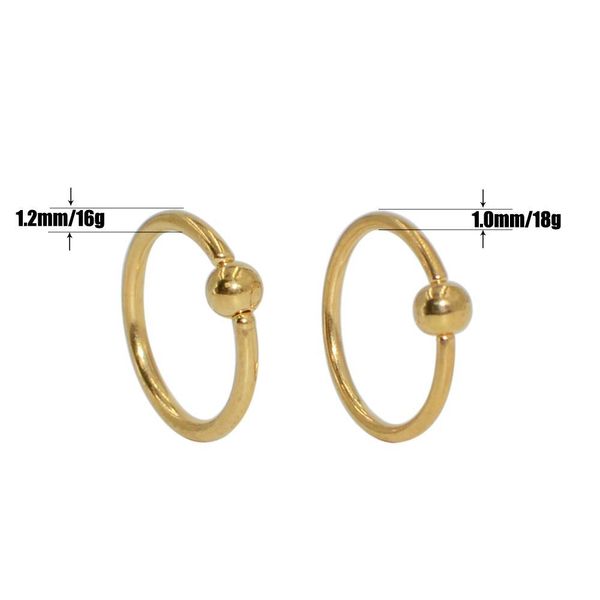 

1pcs surgical steel ball closure ring captive bead ring nipple nose hoop septum rings eyebrow tragus earring piercing jewelry q bbyuoh, Silver
