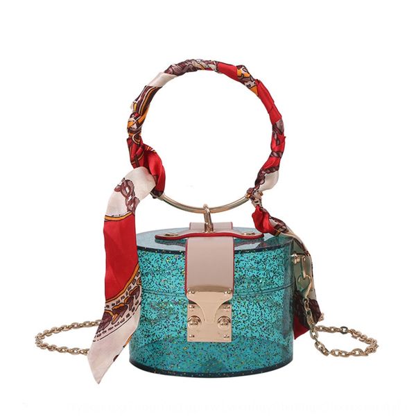 

women 2020 new spring and summer fashion versatile personality hand national hand transparent bag french minority bag feel foreign style u2