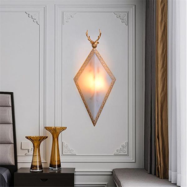 

wall lamp nordic creative resin antlers indoor lighting industrial decor wall sconce lamp vanity light modern deer art e27