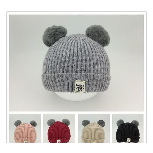 

warm baby pom pom hat cute kid beanie hats childrens soft comfortable knitted wool winter cap solid color baby winter hat vt0879 8wrpq