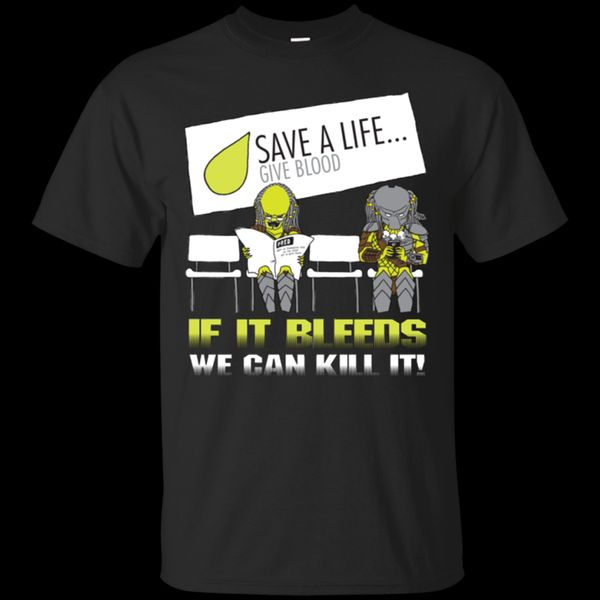 

printed men t shirt cotton tshirt if it bleeds we can kill it o-neck short-sleeve women t-shirt sport hooded sweatshirt hoodie