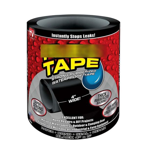 

1.52m super strong fiber waterproof tape sleak seal repair tape performance self tape fiberfix adhesive pe tube bbyxas, Blue;red