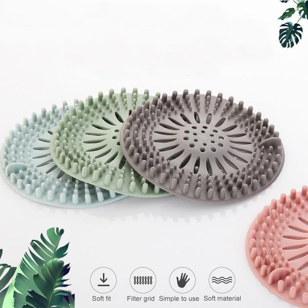 

1pcs bathtub supplies drain strainer portable silicone sink filter hair ser kitchen accessories bathroom shower drain covers wmtnlf