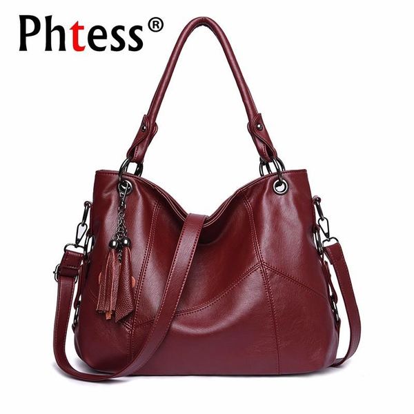 

2020 women leather handbags ladies hand bag vintage tote bags large capacity shoulder bag travel bolsa feminina new
