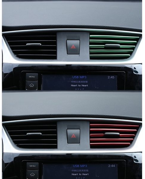 

for baic zhida x3 car air conditioning air outlet decorative strip central control air outlet bright strip interior modification supplies
