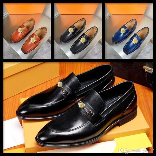 

1j 2019 loafers men shoes wedding oxfords formal shoes men mens dress shoes schuhe herren sapato masculino social monk strap loafer 22, Black