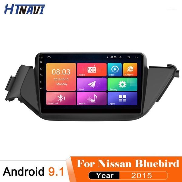 

android 9.1 car stereo radio 1 din rear view camera display gps navigation car dvd player navigator for bluebird 20151