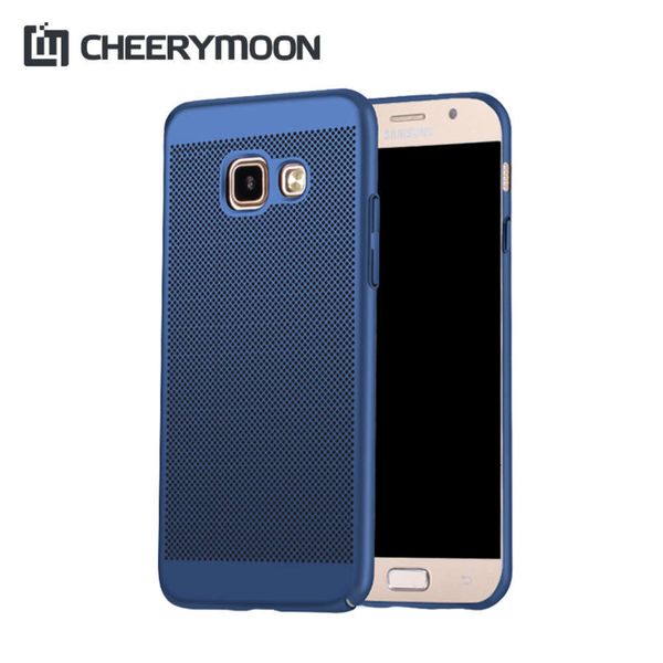 

sewqcherymoon cooling ventilation mobile phone cover samsung galaxy a520 a3 j7 j5 j3 prime c5 c7 hard shell + giftvtrvgt