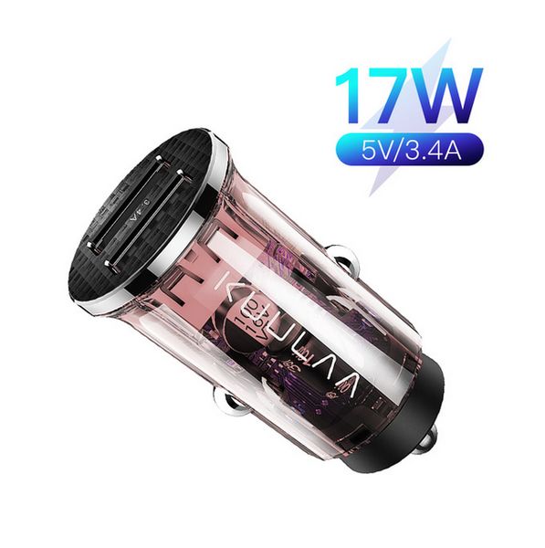 

mini usb автомобильное зарядное устройство 17w быстрая зарядка dual usb зарядное устройство для iphone huawei xiaomi phone fast charge car-з