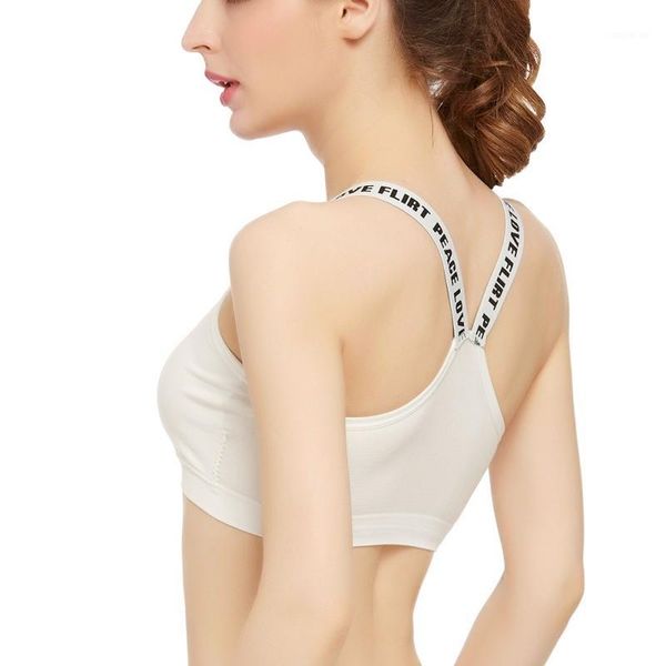 

women gym tank fitness female absorb sweat seamless padded sports bra sport yoga tank professional athletic crop 1, White;black
