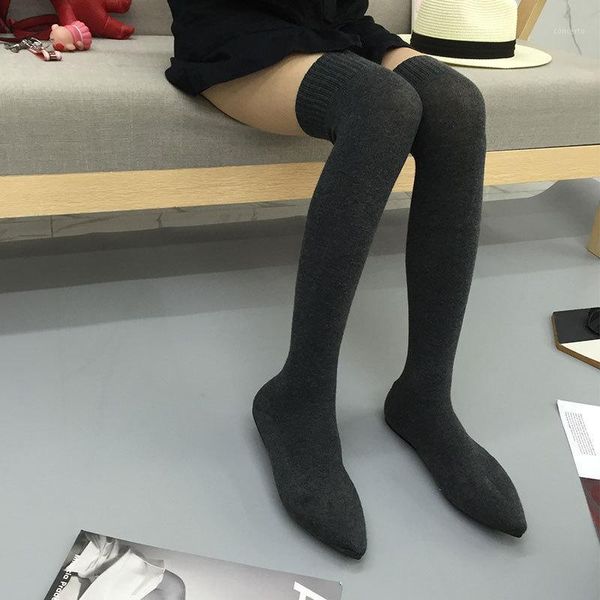 

brand women's shoes boots-women low heels booties round toe booties ladies fashion 2020 rubber over-the-knee autumn mid1, Black