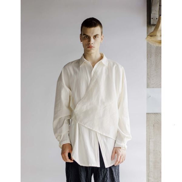 

2021 new cotton white hemp men's jersey spring vintage summer in long patchwork loose original designer shirt brand. s-6xl q2sw, Black