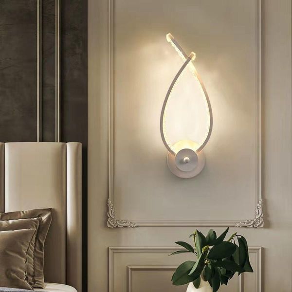 

wall lamp crystal alluminum living room light bedroom