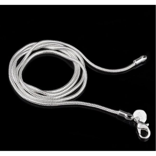 

new arrival factory direct sales 925 sterling silver necklace 2mm snake chain fashion charm chain jewelry snake chain n8knr