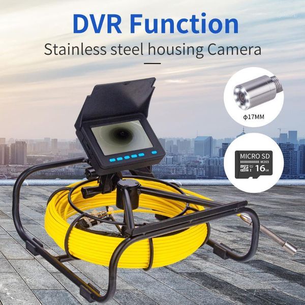 

cameras wp9604b detection pipe pipeline drain sewer camera dvr inspection endoscope video recording borescope with 4.3inch monitor1