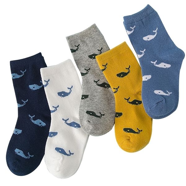 

5 pair/lot new soft cotton boys girls socks cute cartoon pattern kids socks for baby boy girl 7 kinds style suitable for 1-10y y201009, Pink;yellow
