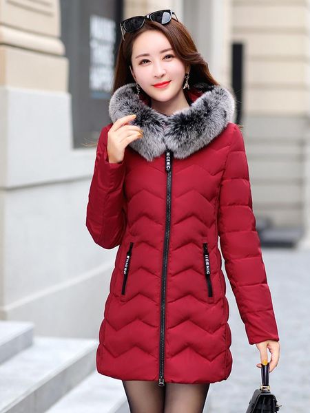

women's down & parkas winter jacket plus size real fur collar long coat duck women coats for 2021 18563 kj2478, Black