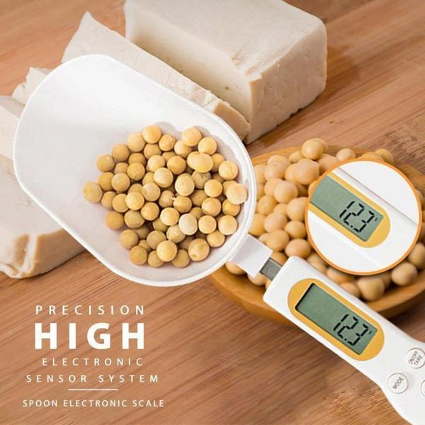 

новый жк-дисплей цифровая кухня измерительная ложка 500g 0,1g высокоточная электронная пищевая специя сахарные масштабы домашнее h jllupf