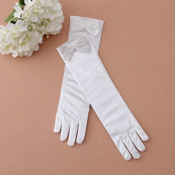 

women fashion flower gloves girl formal princess costume accessories white lace bow gloves, Blue;gray