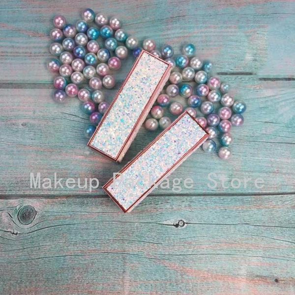 

storage bottles & jars 5/10/30/50pcs empty shiny white quicksand press square 12.1mm lipstick tube lip container shell packaging cosmetic