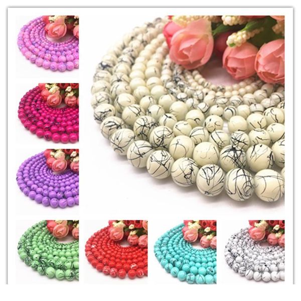 

wholesale 4/6/8/10mm czech glass beads loose spacer beads painted charm for jewellery making diy bracelet&neck qylgrk, Crystal